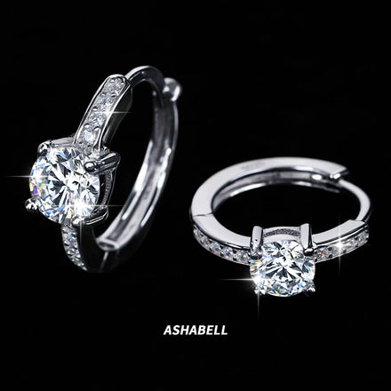 Haute Sense French Style D Colour Moissanite Earrings S925 Sterling Silver Earrings for Women