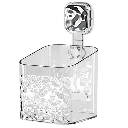 Wall-mounted Suction Cup Plastic Save Space Storage Box Bathroom Holder Removable Storage Racks Bathroom Organizer