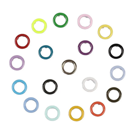 Hot Selling Variety Colorful Painted Metal Stainless Steel Prong Ring Snap Button