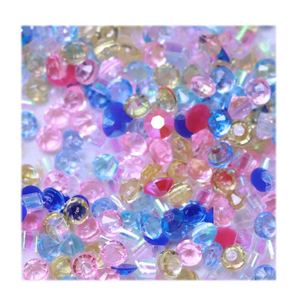 Jewel Bingsu Bead Mix Cab Confetti Party Throwing DecorationPlastic Crystal Design Confetti Ornament for Holiday Decoration