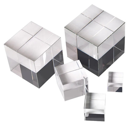 Factory Wholesale K9 Optical Crystal Cube Virous Sizes Blank Crystal Block for Laser Engraving