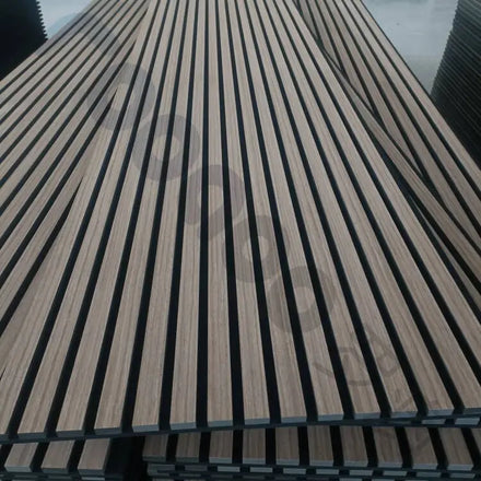3D Akupanel Black 2600X600 270Cm Oak Modern Sound-Absorbing Home Decoration Ceiling Wall Panel Slats Wall Acoustic Panels