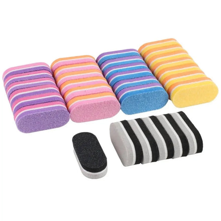 Mini Nail Files Colorful Sponge 100 180 Nail File Buffer Block Pedicure and Manicure Nail Tools Kit