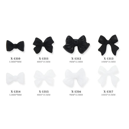 Bow 3D Nail Art Decorations Resin Color Bowknot Deco Parts Beautiful Bow Ribbon Nail Art Accessories Nail Charms