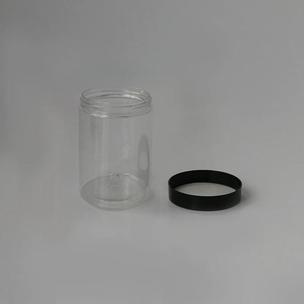 Factory Direct Sale 71mm 50 80 100 120 180 200 250 300 400 500ml Food Honey Cookie Food Jar With Lid Clear PET Spice Plastic Jar