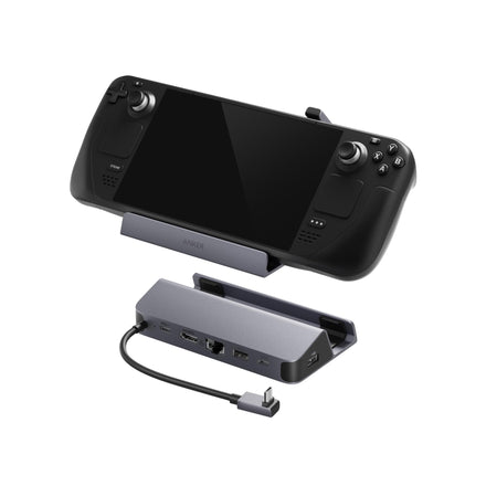 Anker Estación Base para Steam Deck/ROG Ally, Base 6 en 1 para Steam Deck, Hub USB C con HDMI 4K@60Hz, Ethernet 1Gbps, 2 Puertos USB-A y 1 USB-C, Carga rápida de 100W para Steam Deck, ROG Ally y Más