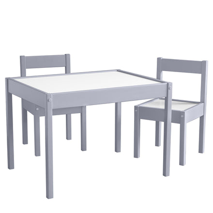 Baby Relax Hunter Juego de mesas y sillas para niños, 3 Piezas, Gris