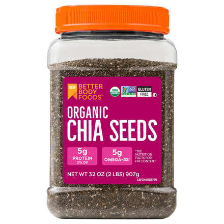 BetterBody Foods Organic Chia Seeds, 2 lbs
