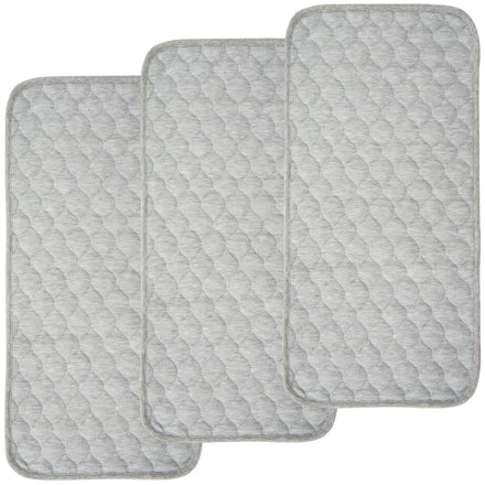 BlueSnail Cambiador Acolchado más Grueso e Impermeable, 3 Unidades (Gris 13 x 27 Pulgadas)
