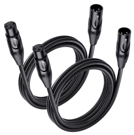 Cable Matters Cables de Micrófono XLR a XLR, Pack de 2, 1,8m