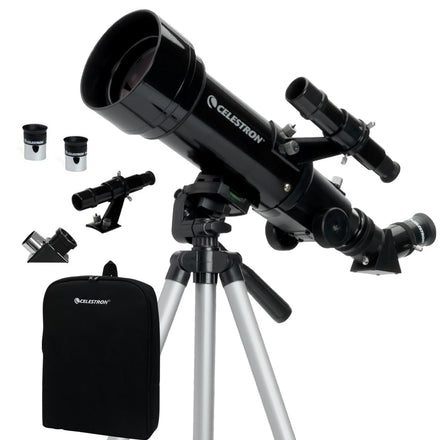 Celestron 21035 Travel Scope 70 Portable Refractor Telescope Kit with Backpack, Black