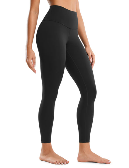 CRZ YOGA Mujer Butterluxe Leggings - 64cm Mallas de Yoga Cintura Alta Suaves y Elásticas Opacas para Deporte Gimnasio Negro 42