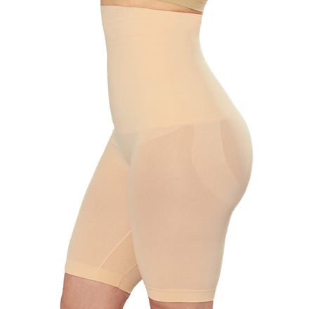 EMPETUA - Pantalones Cortos moldeadores de Cintura Alta para Mujer - Beige - L/M