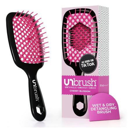 FHI HEAT Unbrush Wet & Dry - Cepillo para desenredar el cabello con ventilación, color rosa
