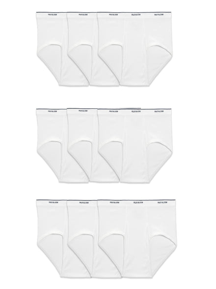 Fruit of the Loom Men's Basic White Brief Multipack, Large
