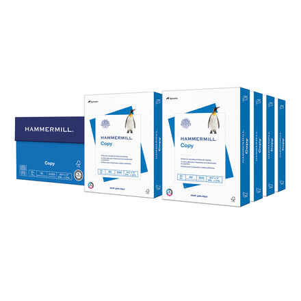 Hammermill Papel para impresora, papel de copia de 20 libras, 8.5 x 11 pulgadas - 8 resmas (4,000 hojas), brillo 92, fabricado en los Estados Unidos