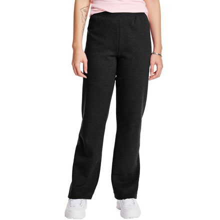 Hanes Women's Middle Rise Sweatpant, Ebony, Large
