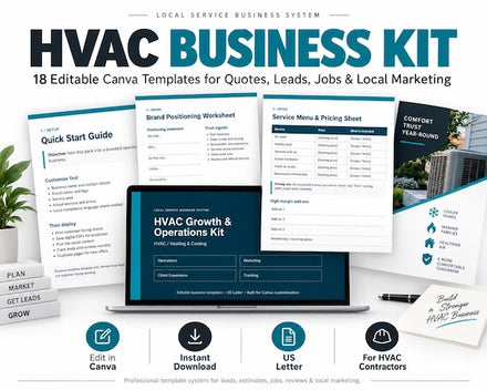 HVAC Business Kit | JoyPrint17