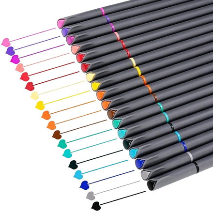 iBayam - Bolígrafos de es punta fina y porosa para planificar la agenda, rotuladores dibujar, diario, escritura notas, calendario, ear, manualidades, oficina colegio, artículos escolares, 18