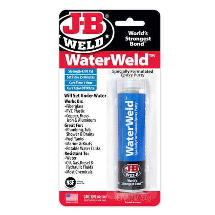 J-B WaterWeld Epoxy Putty 8277 - Adhesivo epoxi para metal