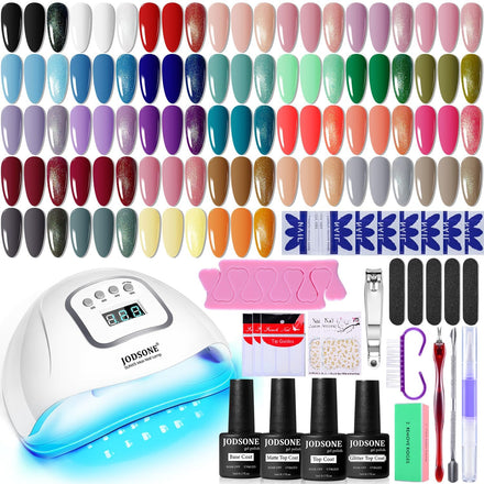 JODSONE Gel Nail Polish Kit with U V Light 32 Colors…