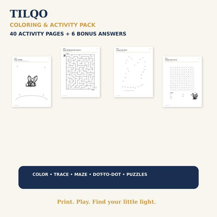 TILQO Kids Activity Book | JoyPrint17