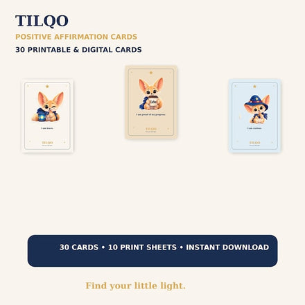 TILQO Positive Affirmation Cards | JoyPrint17