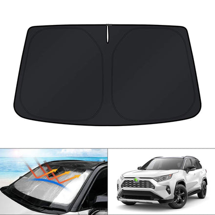 Kust - Parasol para parabrisas, accesorio para la ventana, pantalla solar plegable que bloquea los rayos UV
