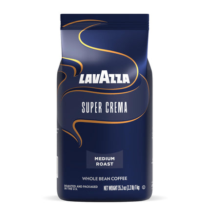 Lavazza Espresso Super Crema, Café de Grano Tostado, 1000 g