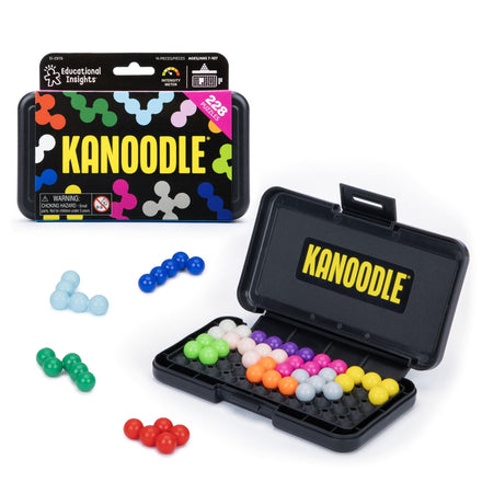 Learning Resources Kanoodle rompecabezas 3D y 2D, juego lógico portátil con 227 desafíos, 228 piezas, para niños y adultos, edades 7-11