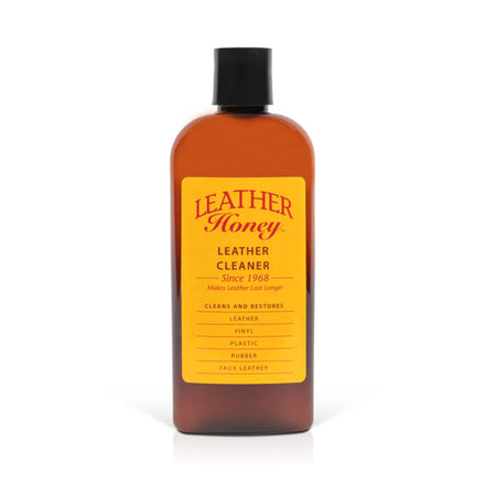LEATHER Honey Limpiador de Cuero, Reparador de Cuero Premium para Ropa de Vinilo y Cuero, Muebles, Tapicerías, Zapatos y Accesorios, no Requiere Dilución, Listo para Usar, Botella de 236ml