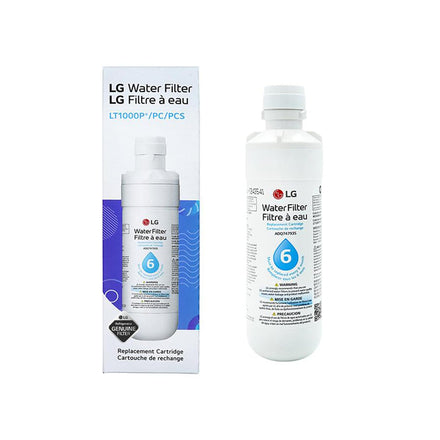 LG LT1000P - Filtro de agua de repuesto para refrigerador de 6 meses/200 galones (NSF42, NSF53 y NSF401*) ADQ74793501, ADQ75795105 o AGF80300704