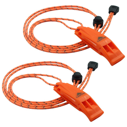 MACLY 2 Piezas Silbato de Perro, Silbato de ultrasonidos, silbatos para Perros Profesionales Ajustables para Entrenamiento de Perros y Control de Descortezos, con Paso Ajustable con Correa (Naranja)