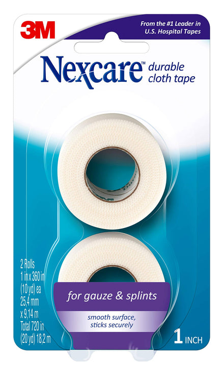 Nexcare Durable Cloth First Aid Tape 2/Pkg-20yds