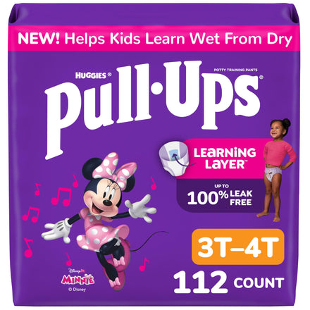 Pull-Ups Learning Designs - Pantalones de entrenamiento para niñas, 3T-4T, 112 unidades