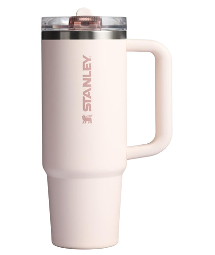 Stanley Quencher ProTour - Vaso con pajita con tapa hermética (887,5 g, pajita y mango integrados), compatible con portavasos de viaje - Vaso de acero aislado