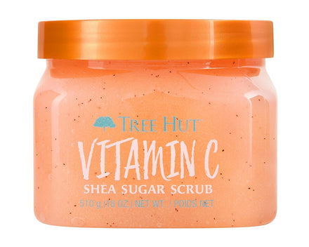 Tree Hut - Exfoliante Corporal de Azúcar - Vitamin C - Bote 510 g - Contiene Vitamina C y Manteca de Karité - Ayuda a Restaurar el Brillo de la Piel - Nutre en Profundidad y Suaviza la Piel Seca