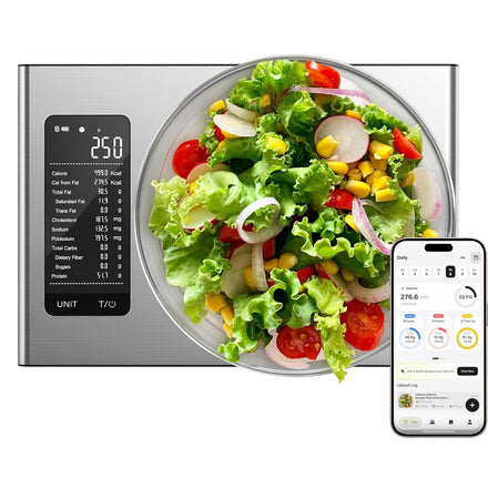 Ultrean Bascula de Cocina, Balanza Cocina de Acero Inoxidable, Bascula Precision con Pantalla LCD, Gramos y Onzas, Báscula Digital para Cocinar y Hornea