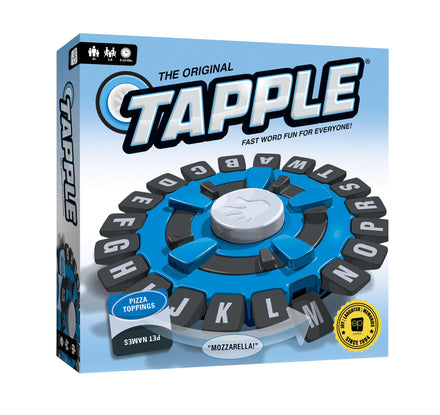 USAOPOLY TAPPLE® - Juego de mesa de palabras en familia para los más rápidos | Elige una categoría y compite contra el temporizador para ser el último jugador | Juego de aprendizaje ideal para todas