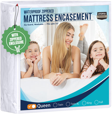 Utopia Bedding - Funda para colchón con Cremallera a Prueba de chinches