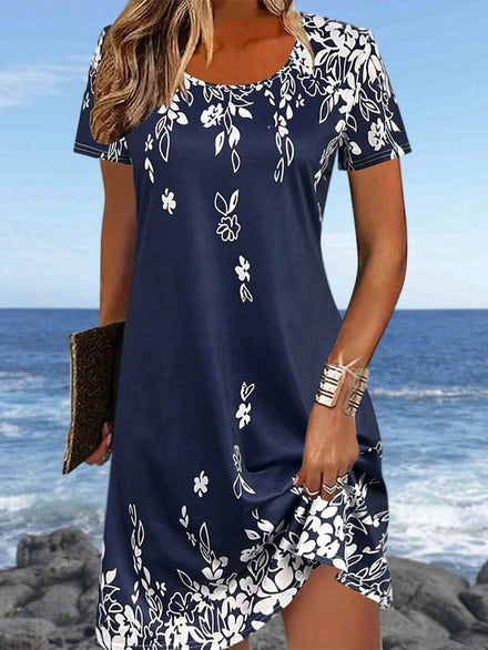 Vestido ligero, elegante y casual para primavera/verano, de nueva llegada y de moda. Ajuste delgado y versátil, adecuado para salidas, hogar, viajes, trabajo, Día de la Madre
