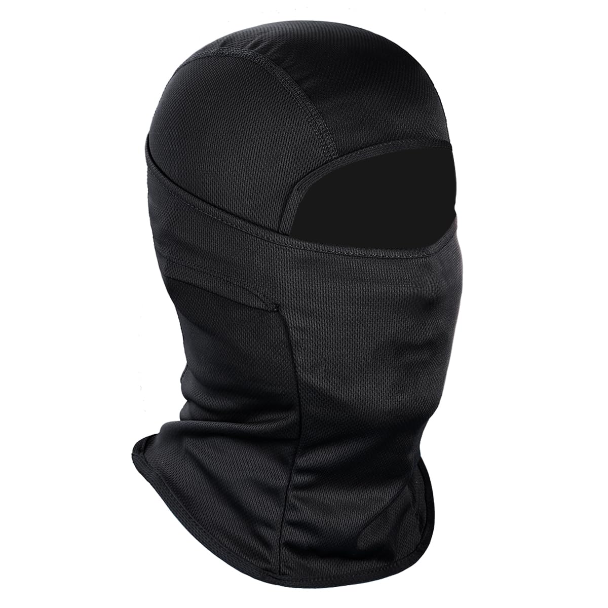 Achiou Máscara de esquí para hombres y mujeres, pasamontañas, máscara Shiesty, protector UV, ligera, para motocicleta y snowboard, Negro -, Talla única
