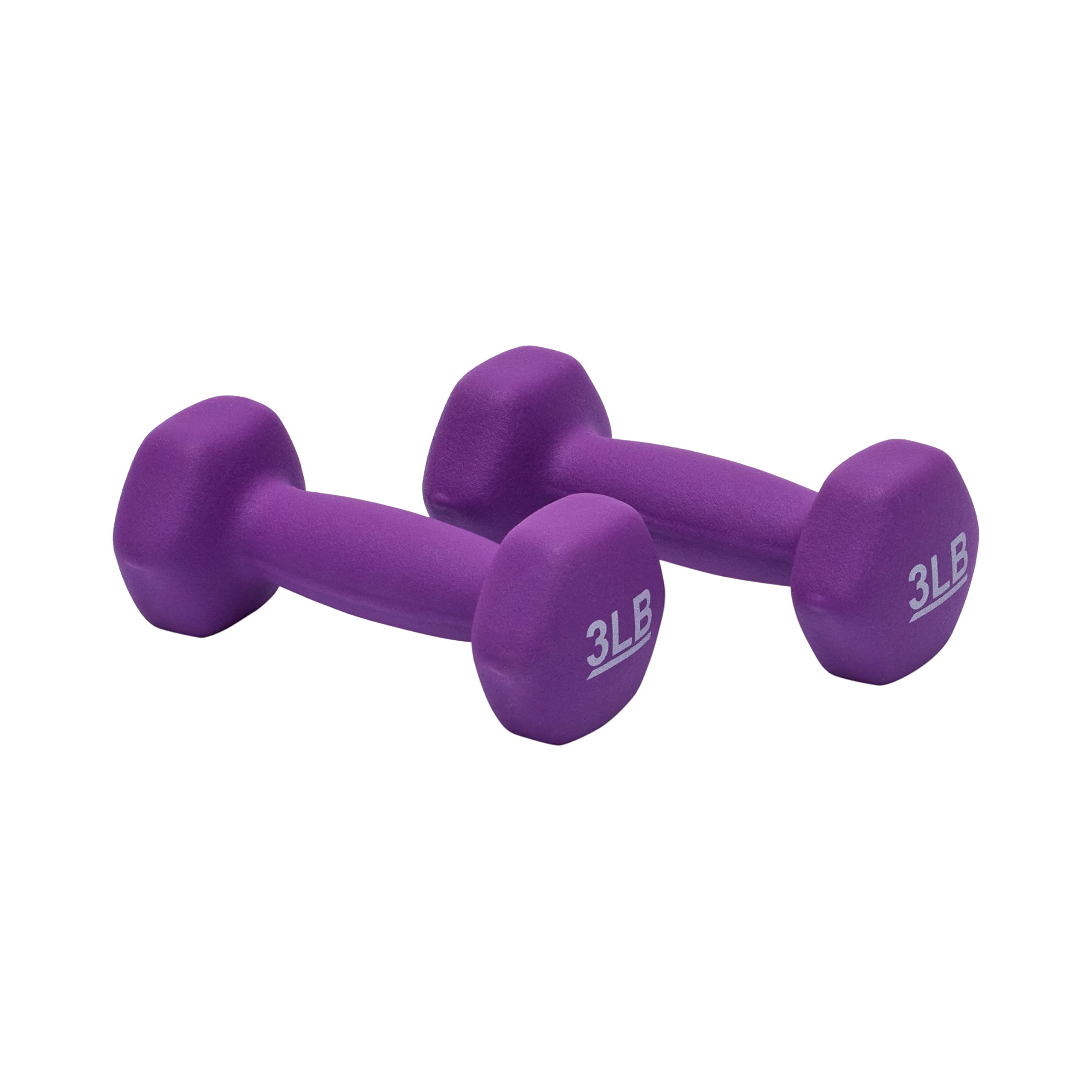 Amazon Basics Neoprene Dumbbells 3-Pound, Set of 2