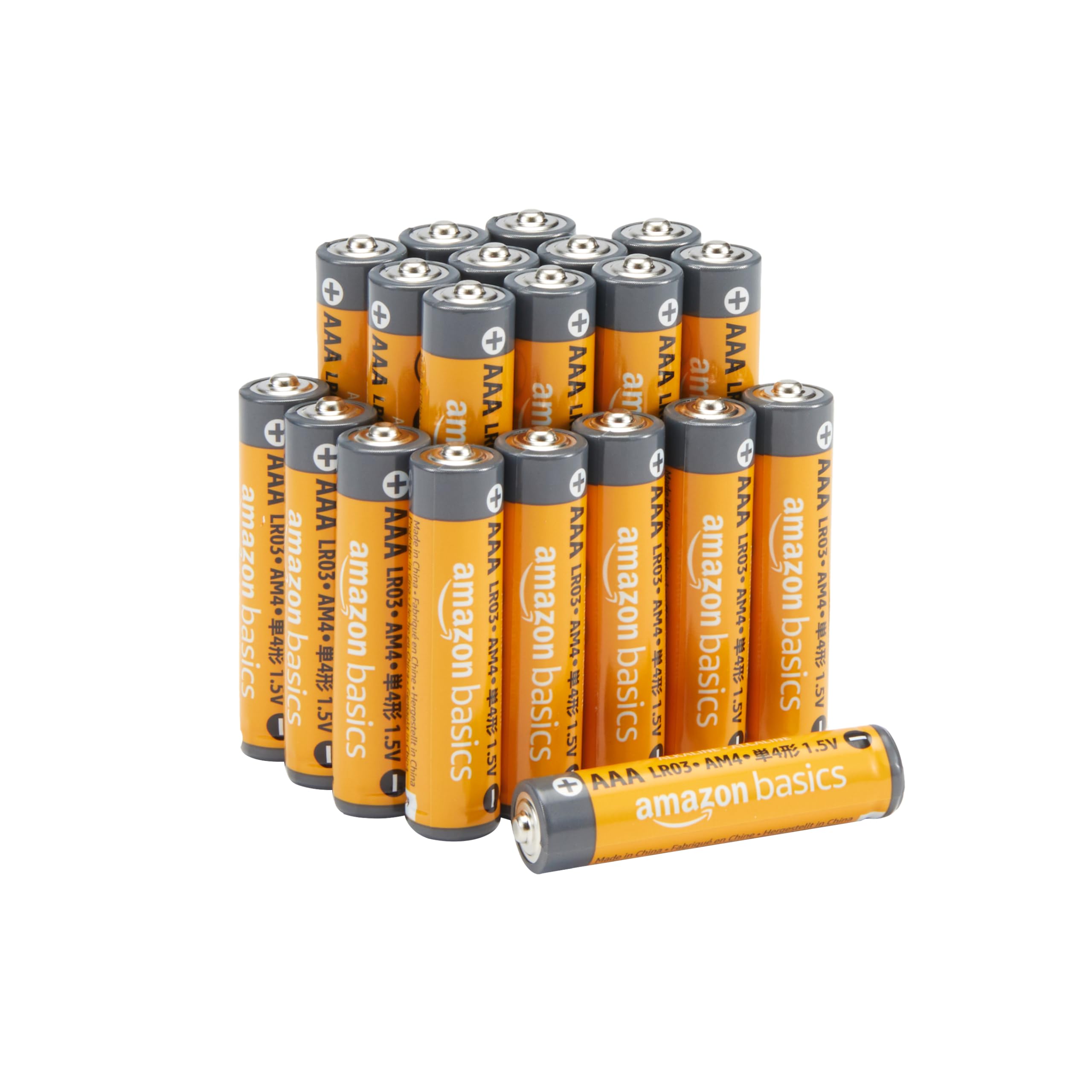 Amazon Basics Pilas AAA Alto Rendimiento (Pack de 20)