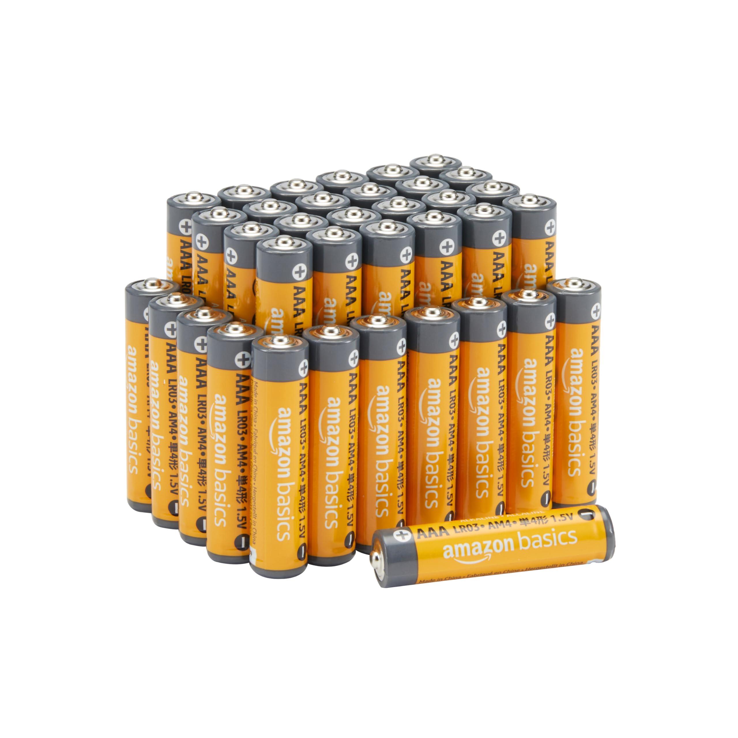 Amazon Basics Pilas AAA Alto Rendimiento (Pack de 36)
