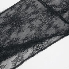 Elegantes schwarzes Spitzenkleid mit O-Ausschnitt für Damen geeignet für Früh