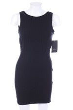ZARA TRF Kleid tiefer Rückenausschnitt S schwarz NEU