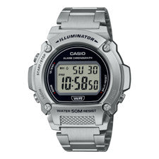 CASIO W-219HD-1AVDF OROLOGIO UOMO ACCIAIO DIGITALE 47mm SOTTOCOSTO