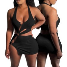 Vestido corto a estrenar mujer S ~ XL accesorios soporte de repuesto verano