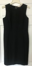 Nuevo con etiquetas Vestido para mujer Ann Taylor LOFT negro sin mangas tejido elástico talla 2